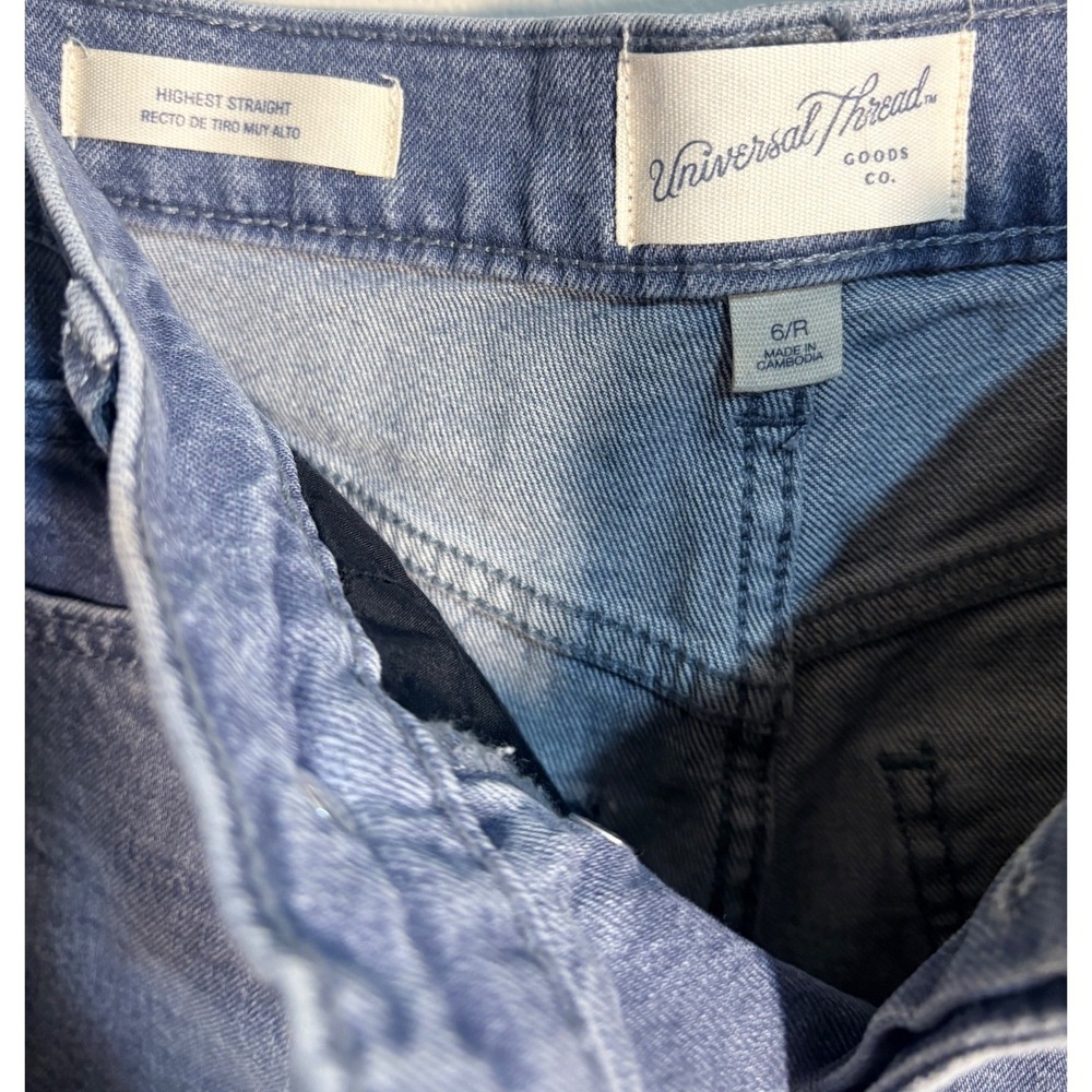 Universal Thread Highest Rise Straight Jeans Blue… - image 4